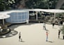 design realistic 3d amusement park, entertainment centers with realistic render